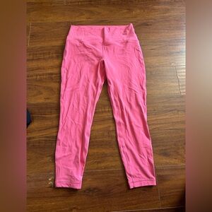 Women’s Lululemon Hot Pink Align Leggings, 25 in, Size 10